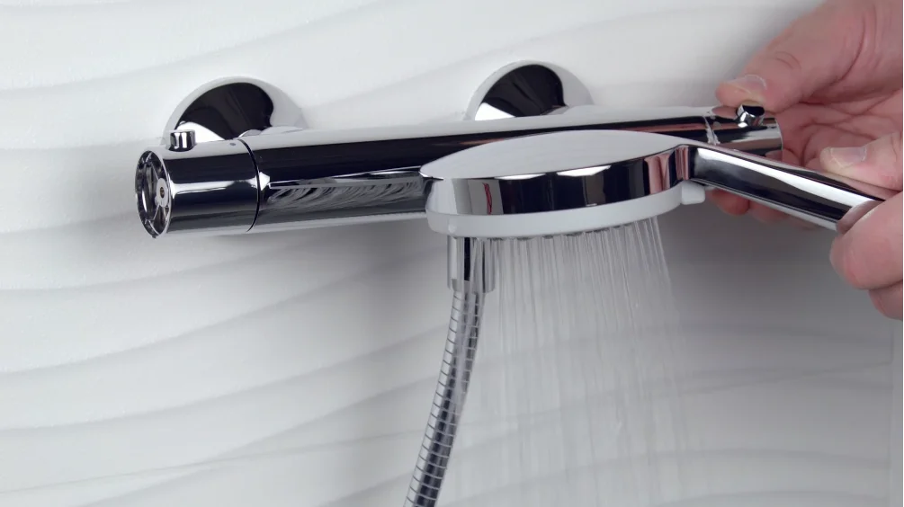 HANSAUNITA Shower model the maximum temperature limitation buttonlock